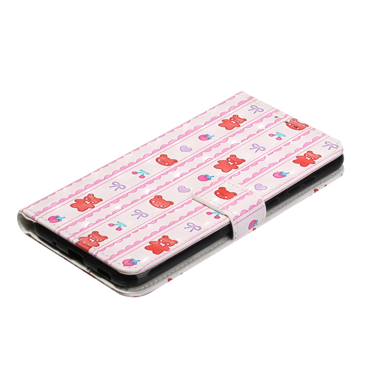 Pattern Printing Leather Protector with Hanging Strap for Samsung Galaxy S20 Plus/S20 Plus 5G Stand Case - Bear