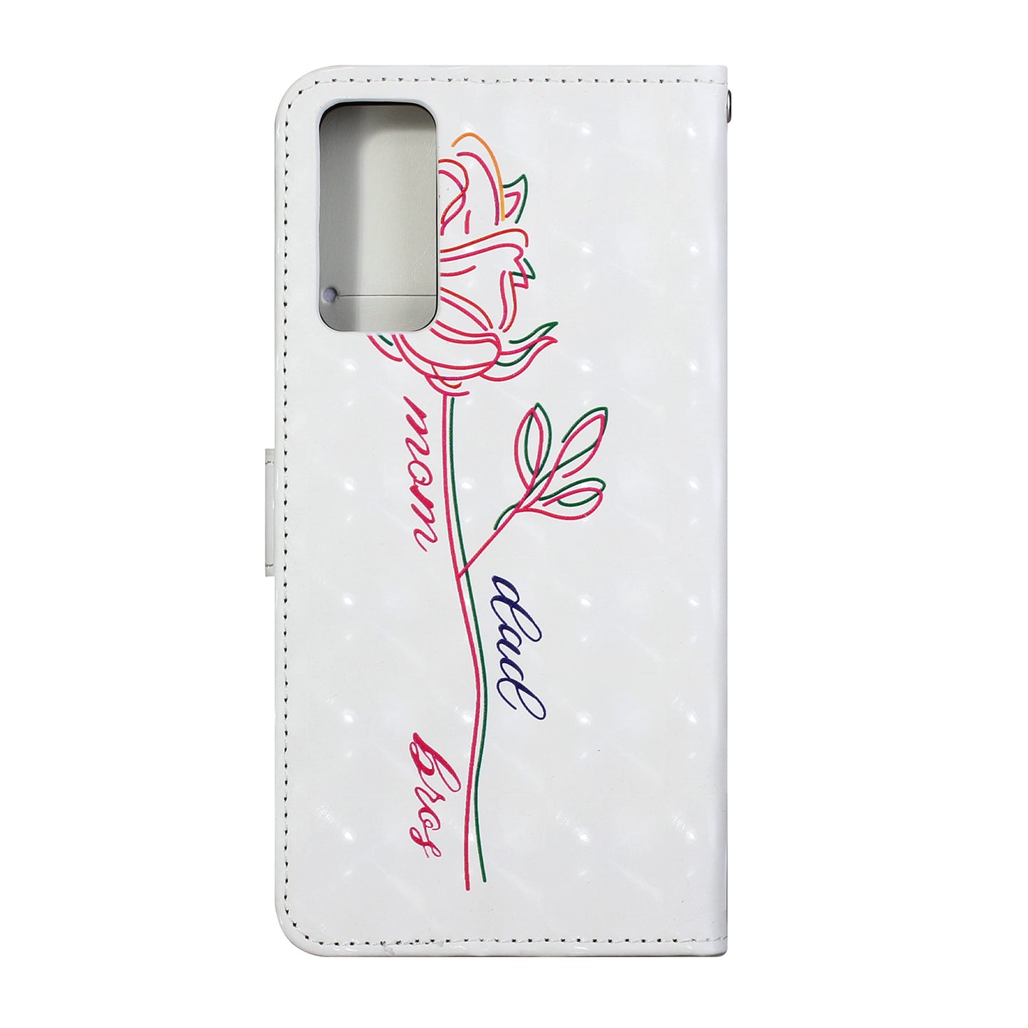 Pattern Printing Leather Protector with Hanging Strap for Samsung Galaxy S20 Plus/S20 Plus 5G Stand Case - Flower