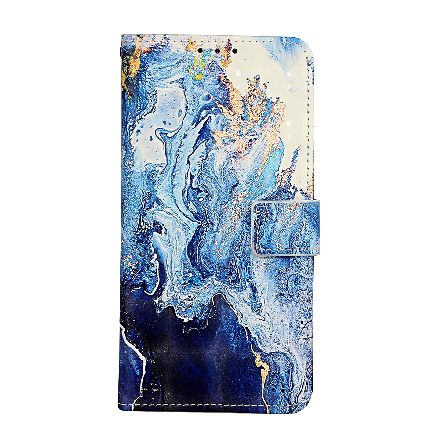 Pattern Printing Leather Protector with Hanging Strap for Samsung Galaxy S20 Plus/S20 Plus 5G Stand Case - Marbling