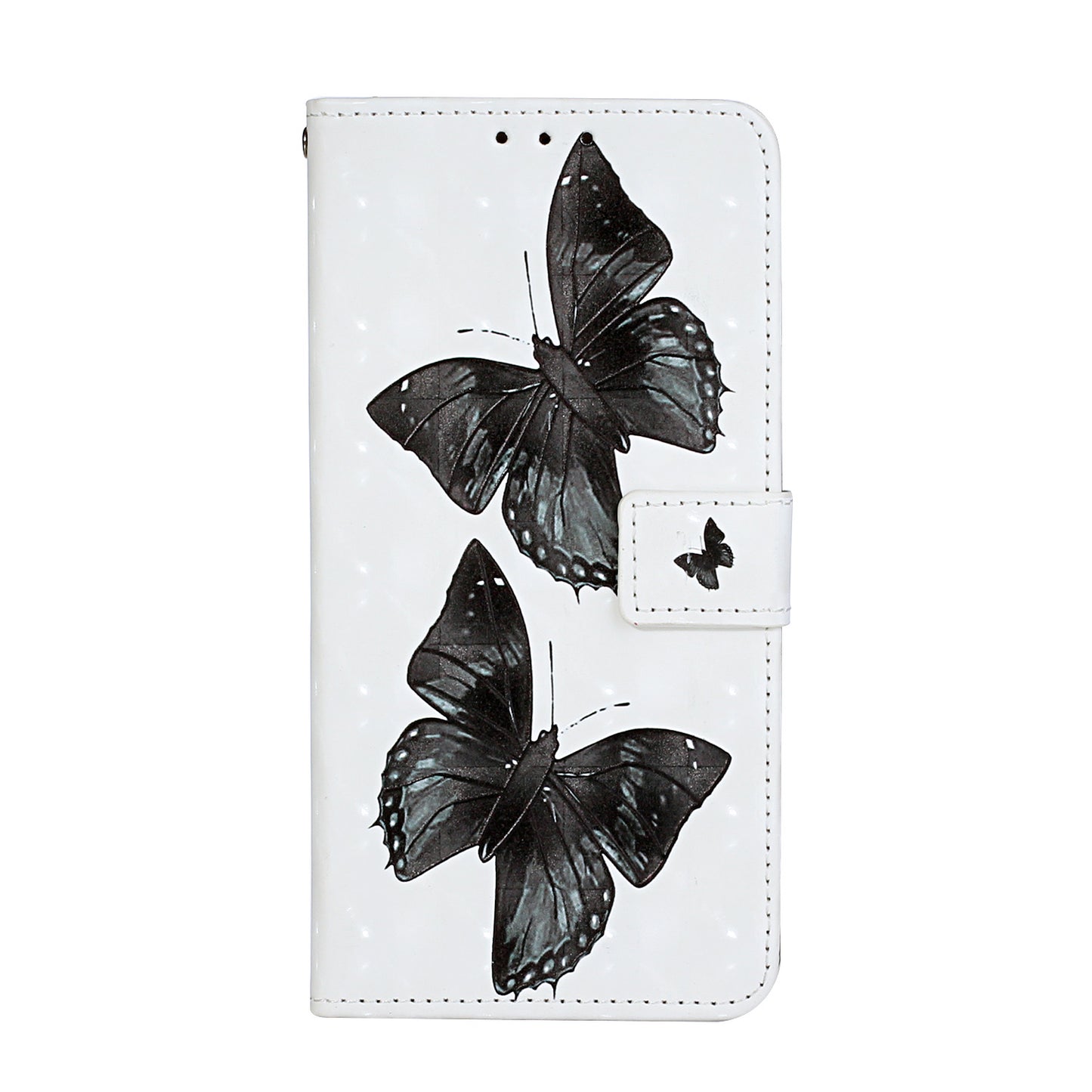 Pattern Printing Leather Protector with Hanging Strap for Samsung Galaxy S20 Plus/S20 Plus 5G Stand Case - Butterfly