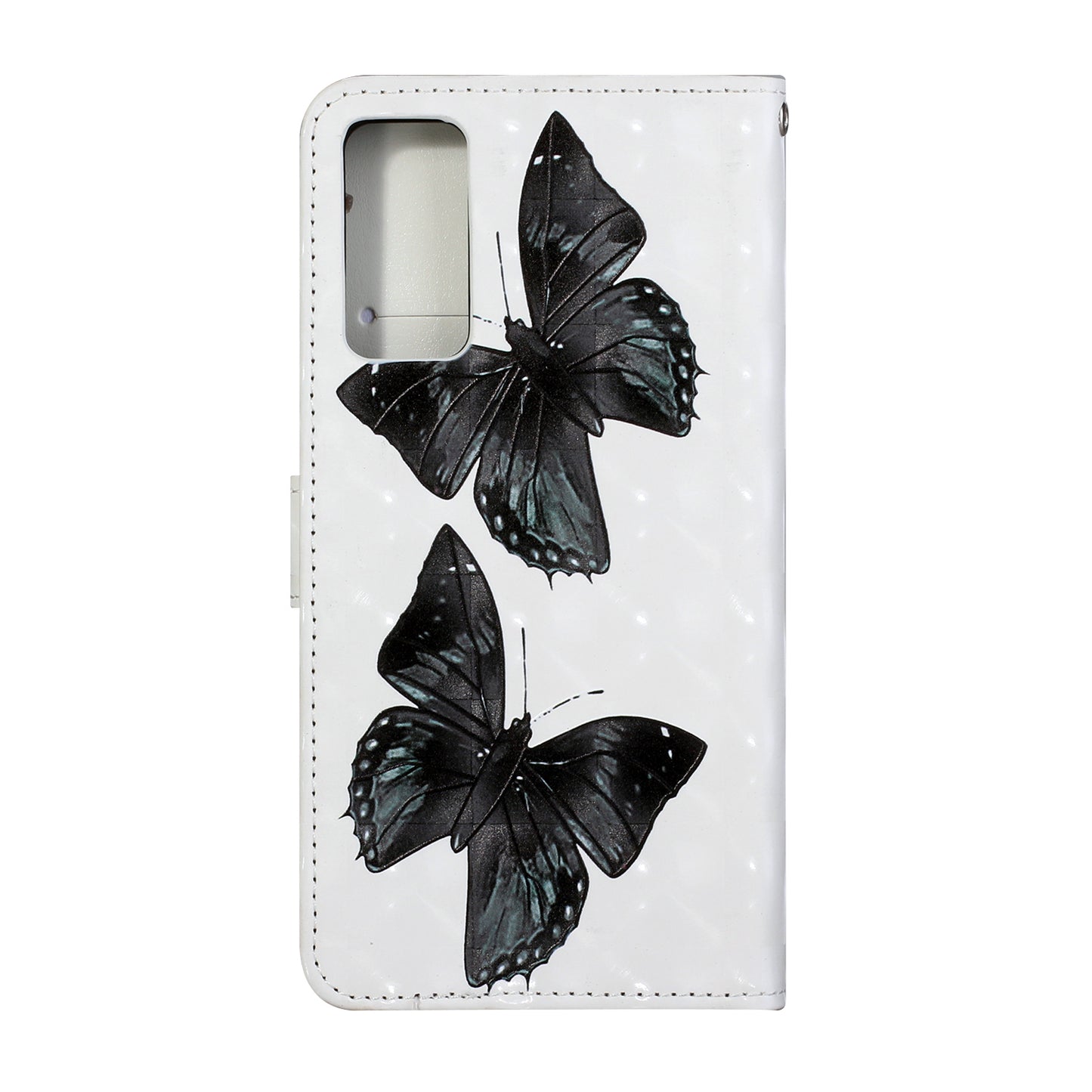 Pattern Printing Leather Protector with Hanging Strap for Samsung Galaxy S20 Plus/S20 Plus 5G Stand Case - Butterfly