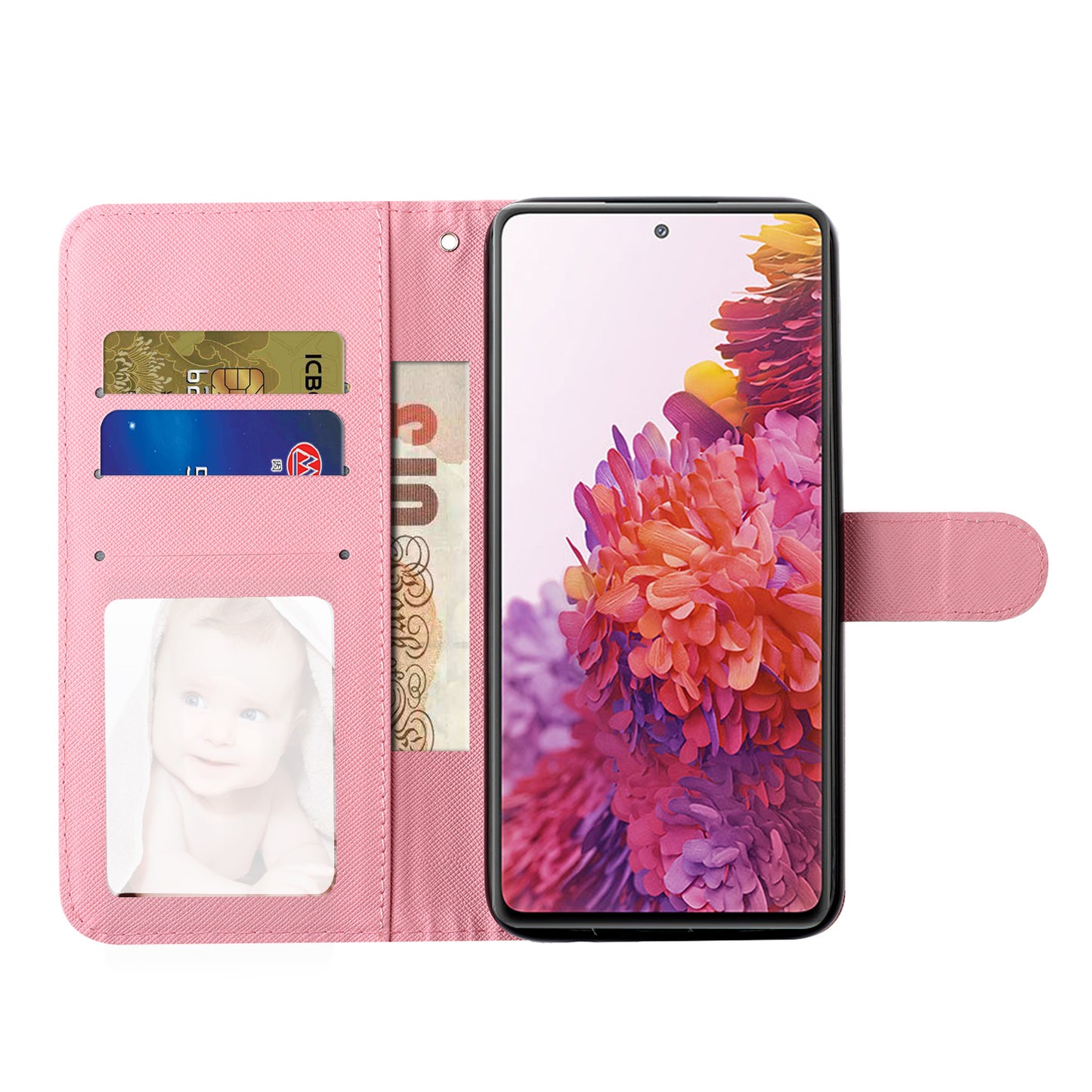 For Samsung Galaxy S20 FE 4G/5G/S20 Lite/S20 FE 2022 Light Spot Decor Pattern Printing Wallet Stand Leather Phone Casing with Strap - Bears
