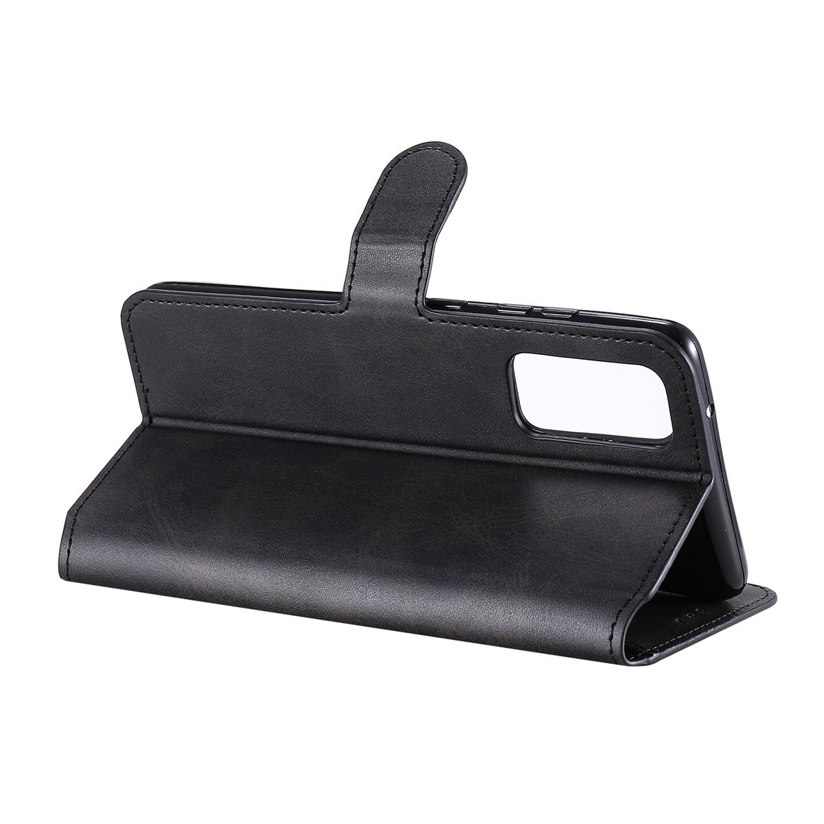 HAT PRINCE ENKAY ENK-PUC030 for Samsung Galaxy S20 FE 4G / 5G / S20 Lite / S20 FE 2022 PU Leather + TPU Wallet Stand Phone Case - Black