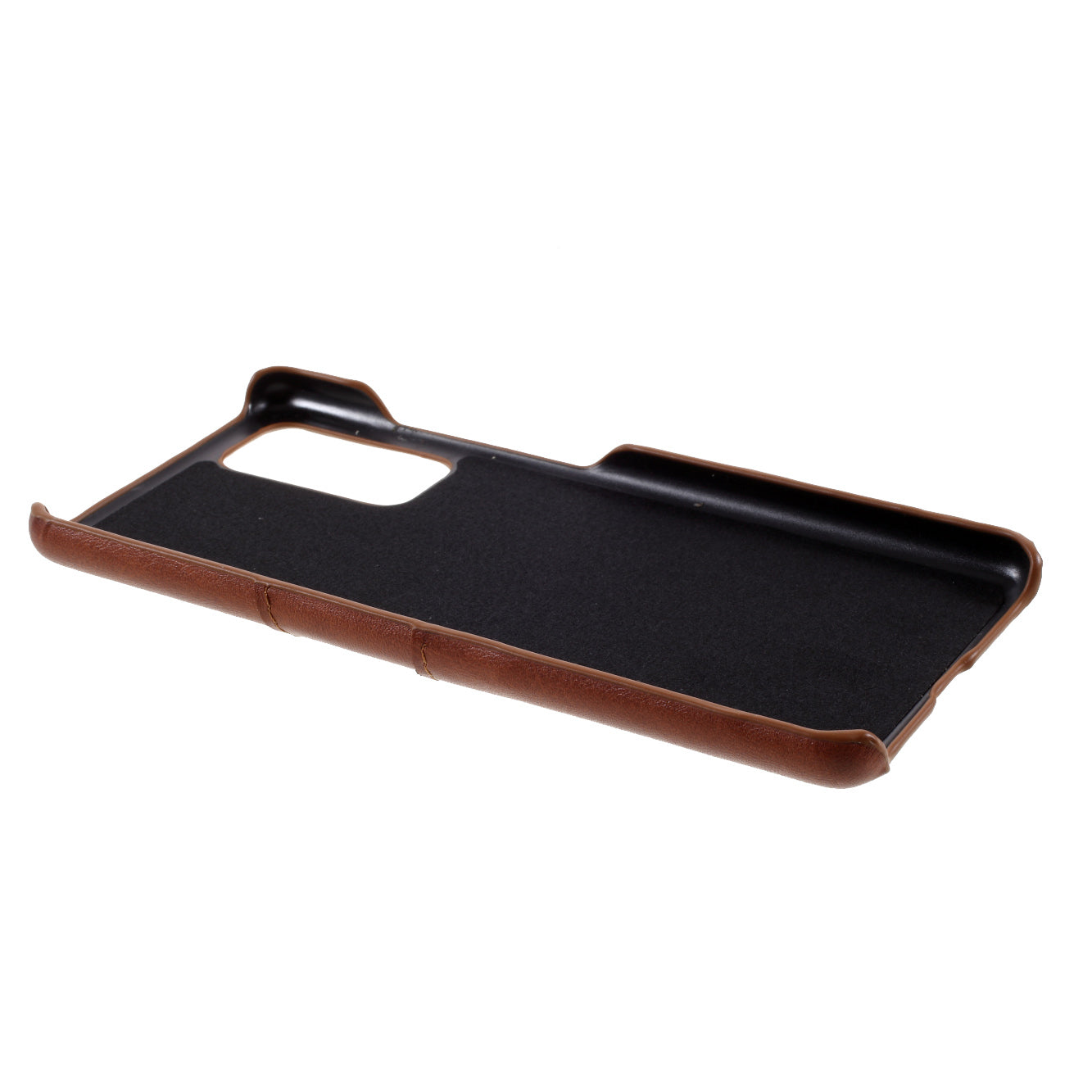 For Samsung Galaxy S20 FE 4G/5G/S20 Lite/S20 FE 2022 Double Card Slots PU Leather Coated PC Cover - Dark Brown
