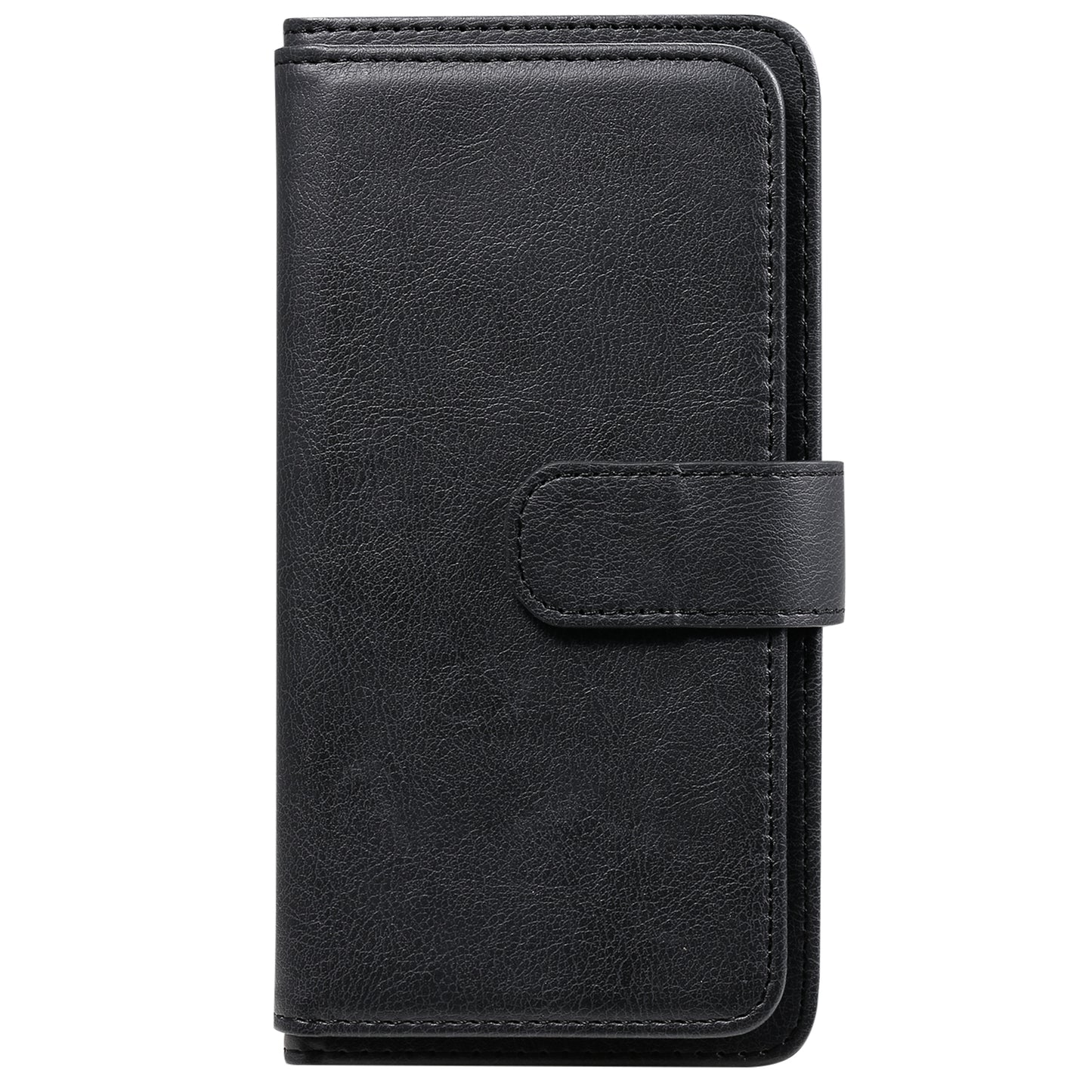 For Samsung Galaxy S20 FE 4G/S20 Fan Edition 4G/S20 FE 5G/S20 Fan Edition 5G/S20 Lite/S20 FE 2022 KT Multi-functional Series-1 New Arriva lLeather Cover Shell with KT Multi-functional Series-1 10 Card Slots - Black