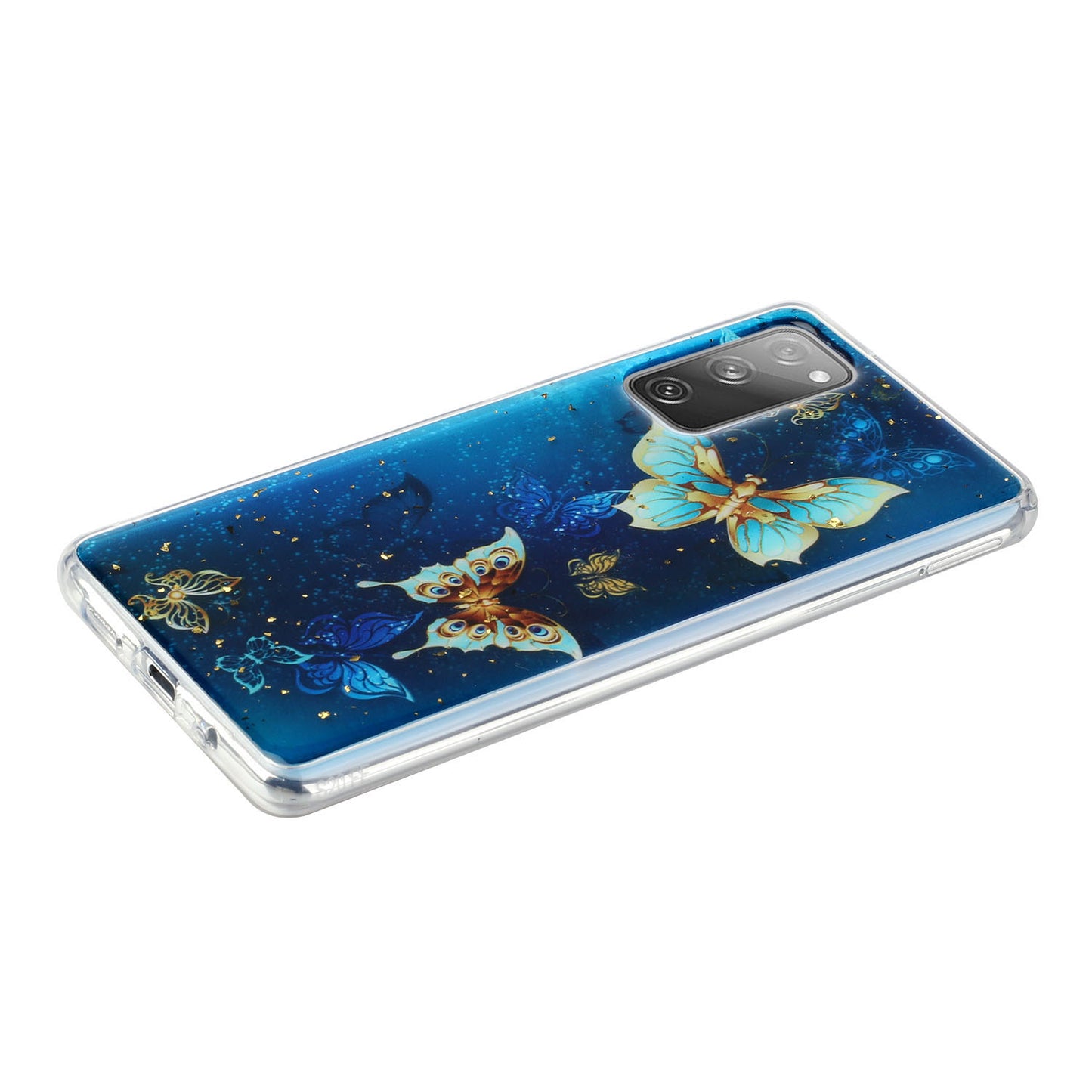 Glitter Sequins Inlaid Style TPU Phone Shell for Samsung Galaxy S20 FE/S20 Fan Edition/S20 FE 5G/S20 Fan Edition 5G - Butterfly