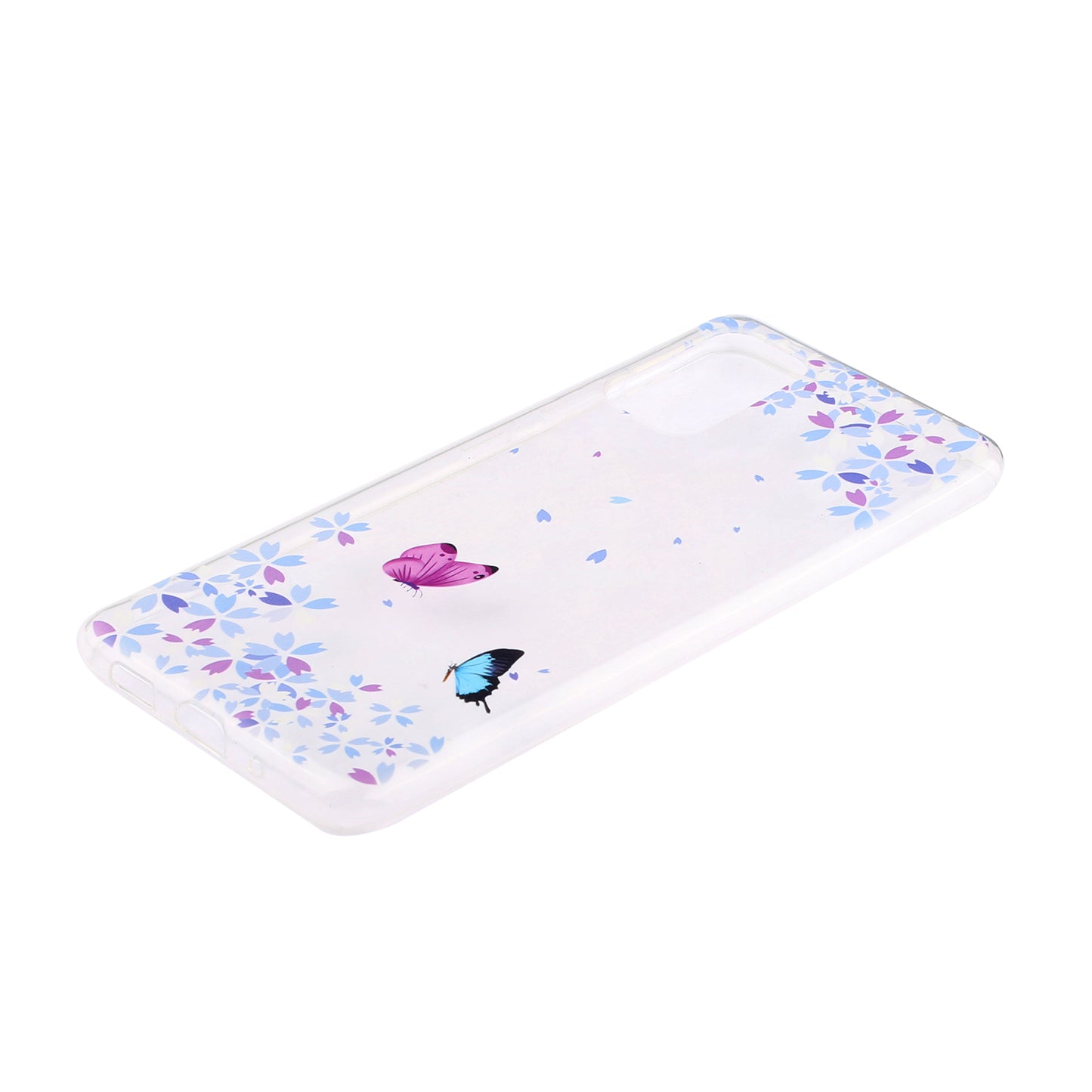 High Transmittance Shell Pattern Printing TPU Phone Case for Samsung Galaxy S20 FE/S20 FE 5G/S20 Lite - Two Butterflies