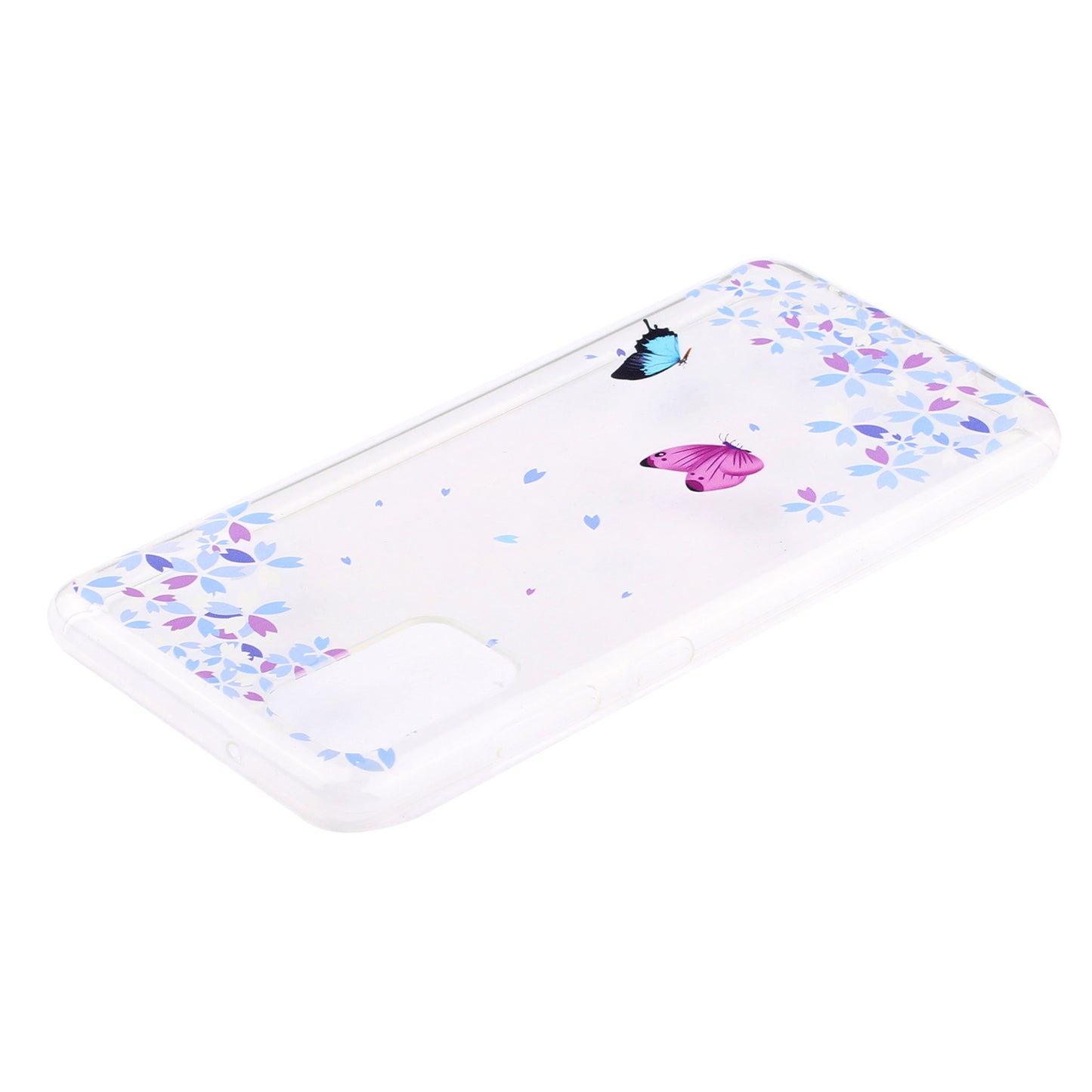 High Transmittance Shell Pattern Printing TPU Phone Case for Samsung Galaxy S20 FE/S20 FE 5G/S20 Lite - Two Butterflies