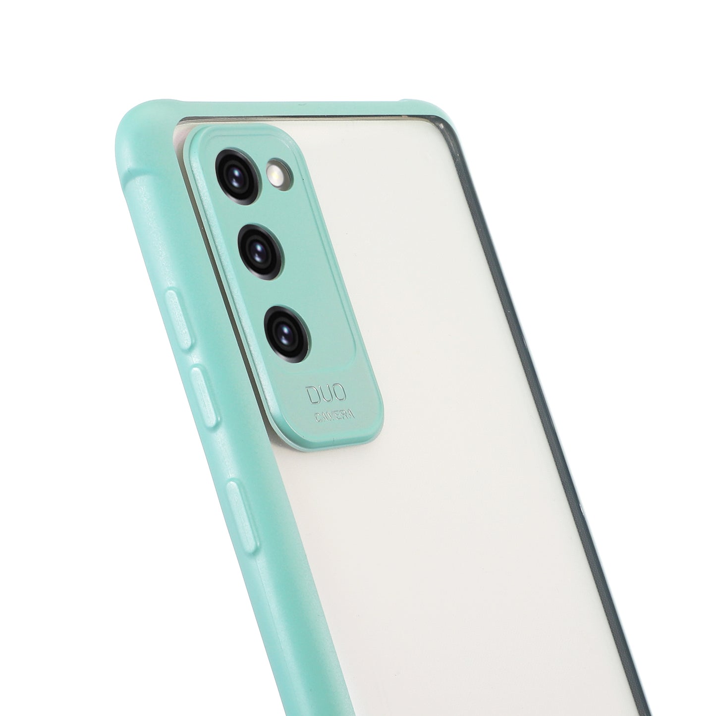 Acrylic+TPU Shockproof Phone Case with Strap for Samsung Galaxy S20 FE/S20 Fan Edition/S20 FE 5G/S20 Fan Edition 5G - Green