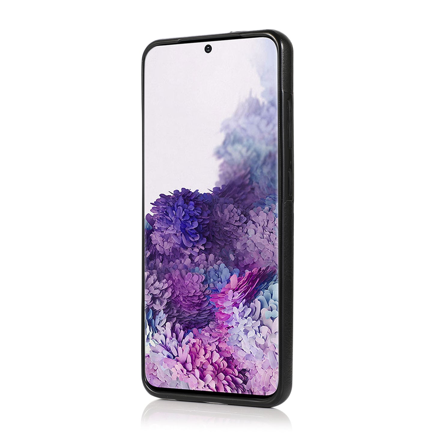 Kickstand Card Slots TPU + PU Leather Phone Protective Case for Samsung Galaxy S20 FE 4G/FE 5G/S20 Lite/S20 FE 2022 - Black