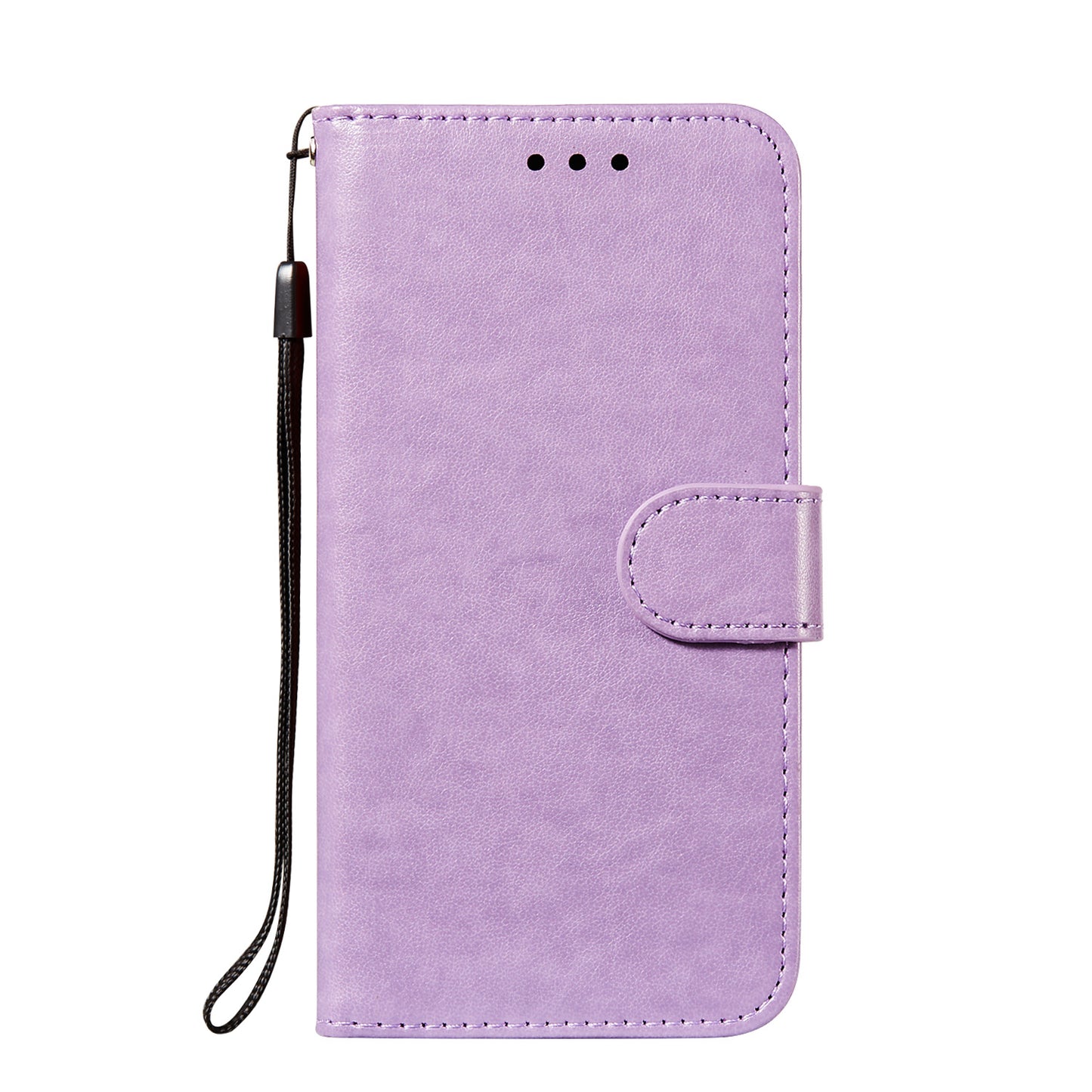 Dual-sided Magnetic Clasp Leather Wallet Stand Phone Case Shell for Samsung Galaxy S20 FE 4G/FE 5G/S20 Lite/S20 FE 2022 - Purple