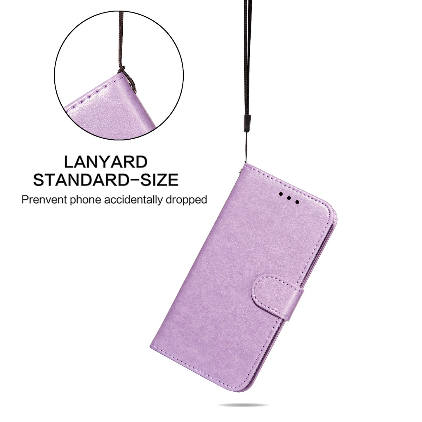 Dual-sided Magnetic Clasp Leather Wallet Stand Phone Case Shell for Samsung Galaxy S20 FE 4G/FE 5G/S20 Lite/S20 FE 2022 - Purple