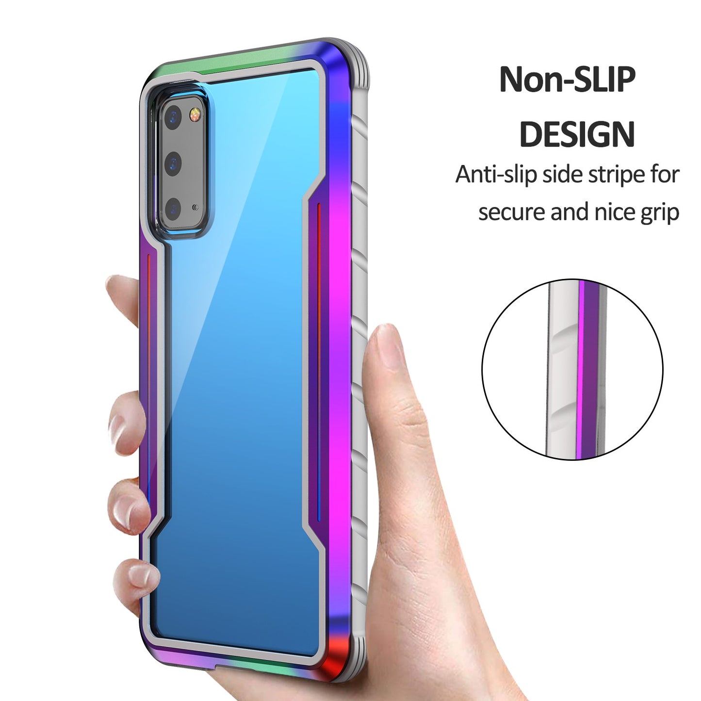 Full Protection Anti-Drop Hybrid Cover Phone Shell for Samsung Galaxy S20 4G/S20 5G - Multi-color