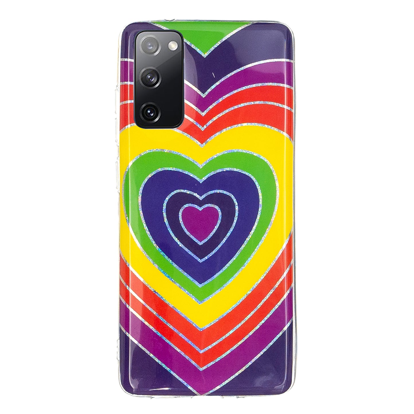 Marble Pattern Printing IMD Design TPU Cover for Samsung Galaxy S20 FE 4G/FE 5G/S20 Lite/S20 FE 2022 - Heart