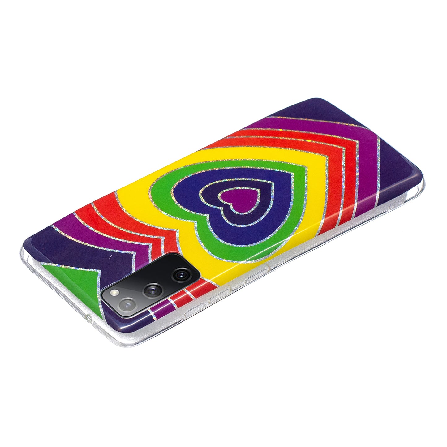 Marble Pattern Printing IMD Design TPU Cover for Samsung Galaxy S20 FE 4G/FE 5G/S20 Lite/S20 FE 2022 - Heart