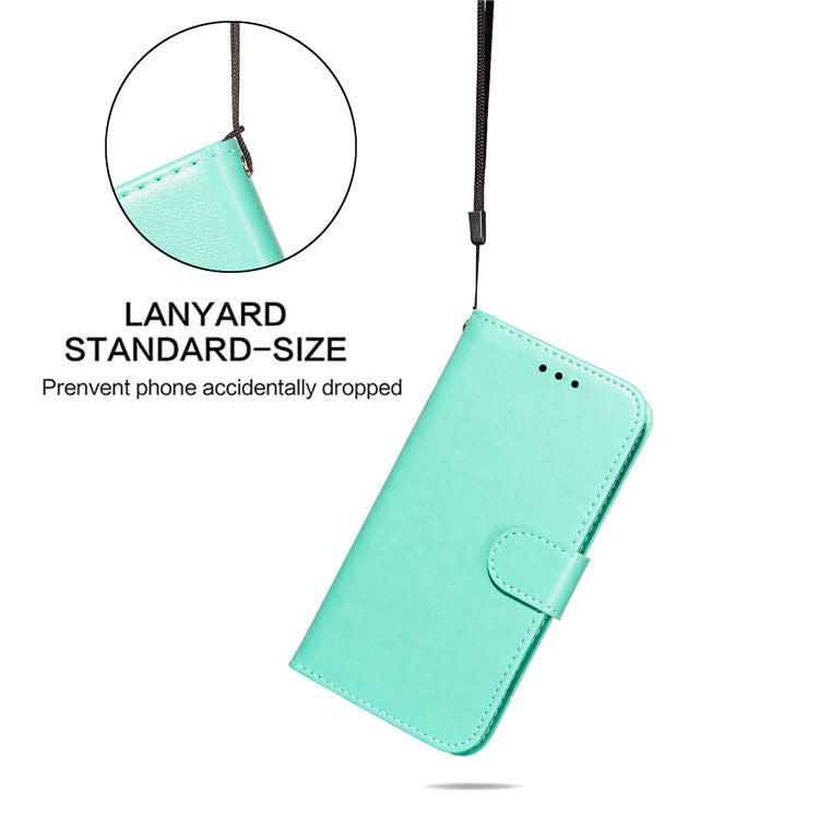 Dual-sided Magnetic Clasp Leather Shell for Samsung Galaxy A32 5G Wallet Stand Case - Green