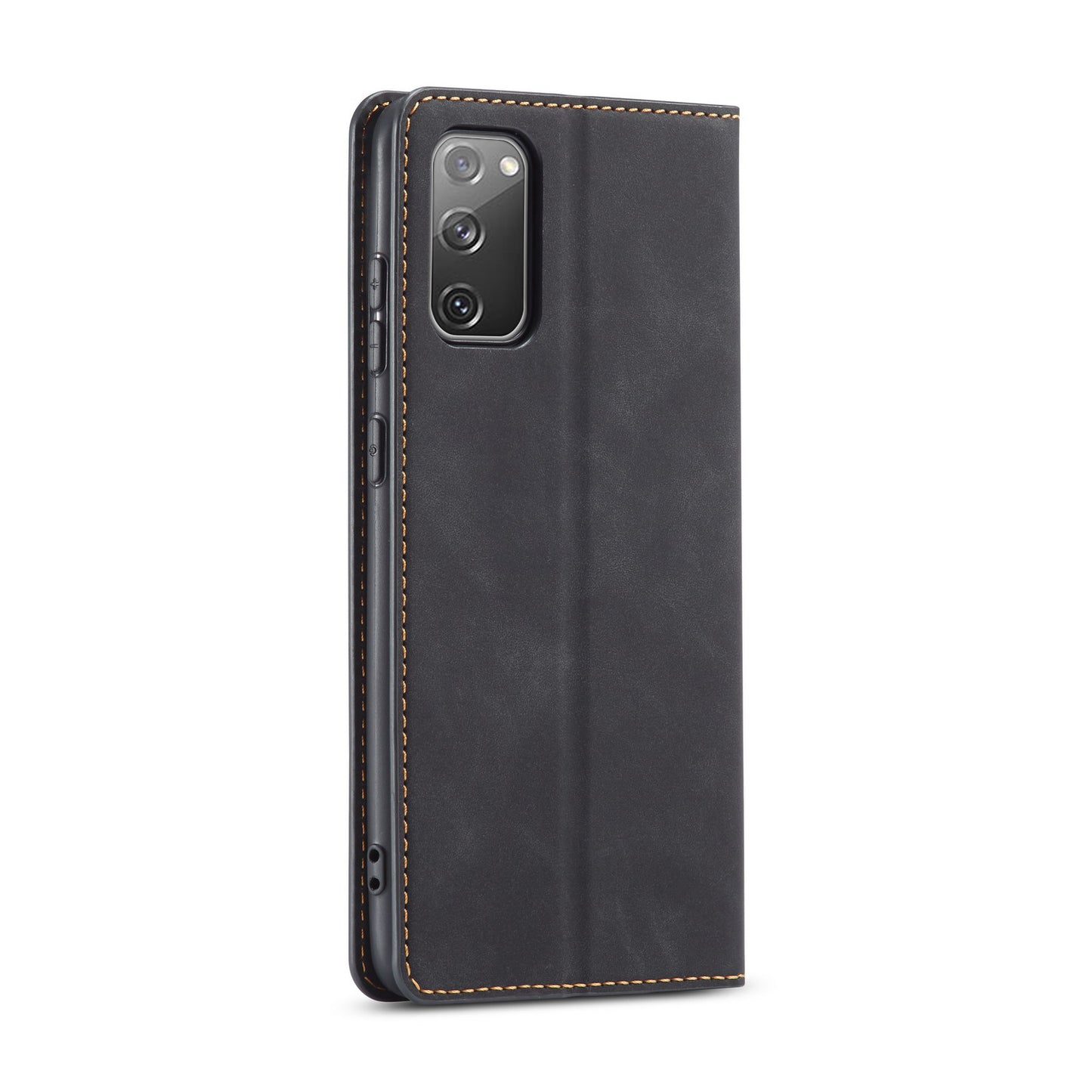 FORWENW Fantasy Series Skin Feeling Leather Case for Samsung Galaxy S20 FE 4G/FE 5G/S20 Lite/S20 FE 2022 - Black