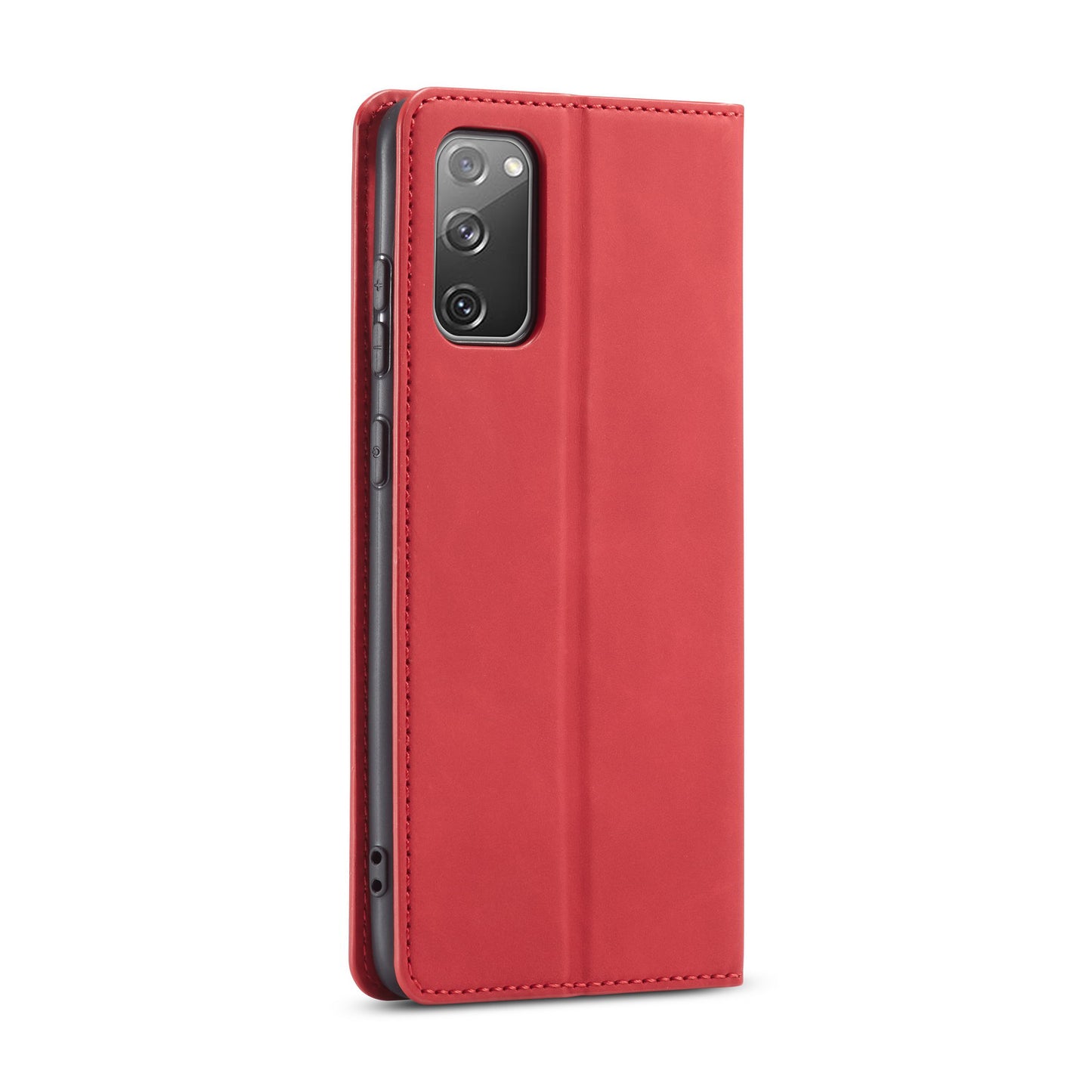 FORWENW Fantasy Series Skin Feeling Leather Case for Samsung Galaxy S20 FE 4G/FE 5G/S20 Lite/S20 FE 2022 - Red