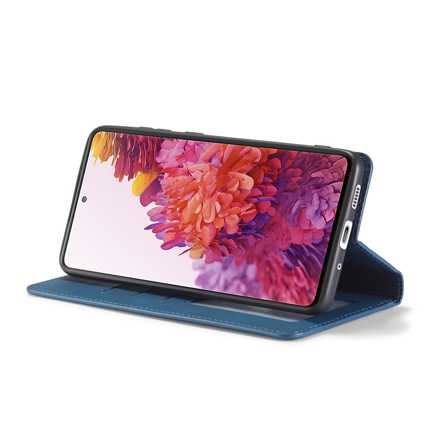 FORWENW Fantasy Series Skin Feeling Leather Case for Samsung Galaxy S20 FE 4G/FE 5G/S20 Lite/S20 FE 2022 - Blue