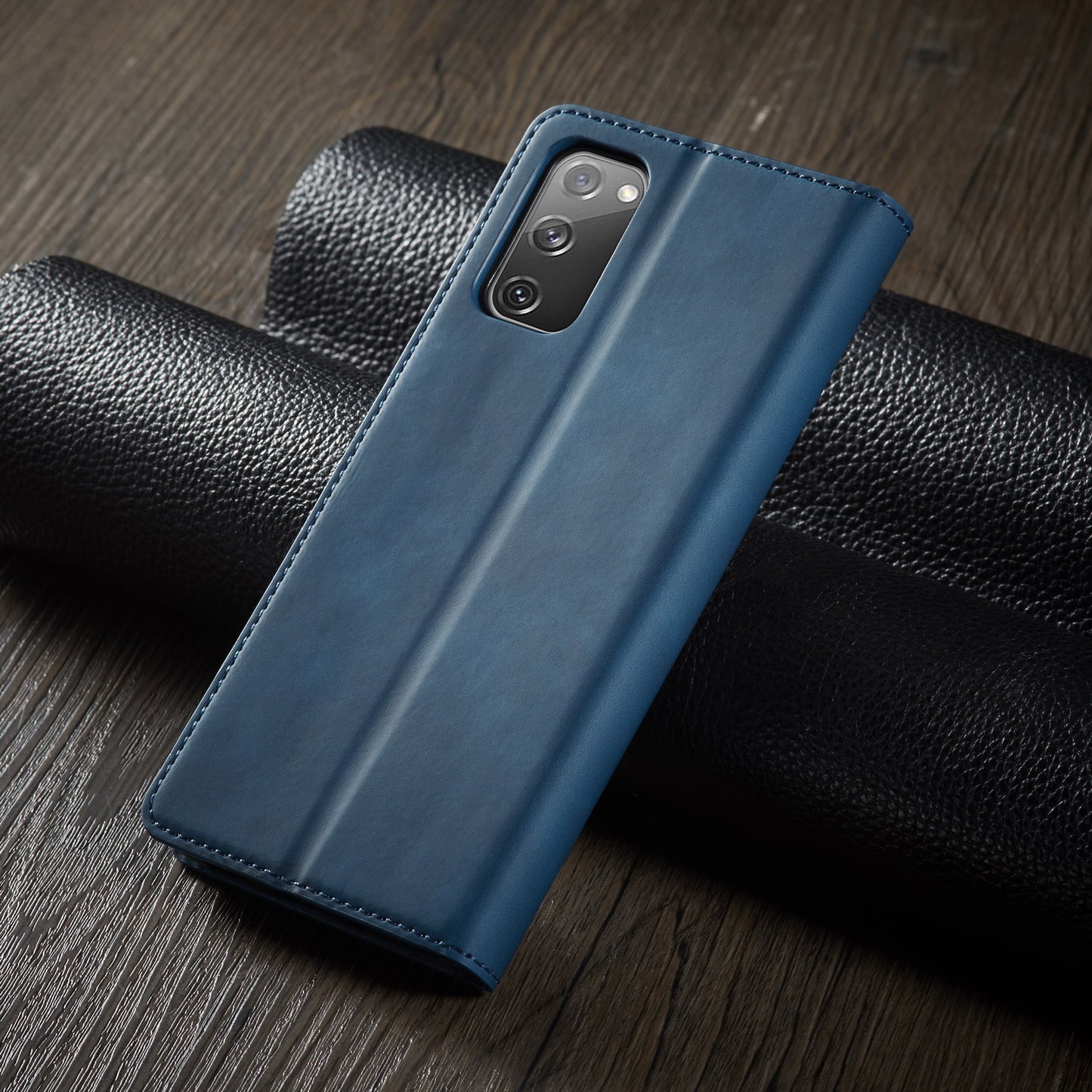 FORWENW Fantasy Series Skin Feeling Leather Case for Samsung Galaxy S20 FE 4G/FE 5G/S20 Lite/S20 FE 2022 - Blue
