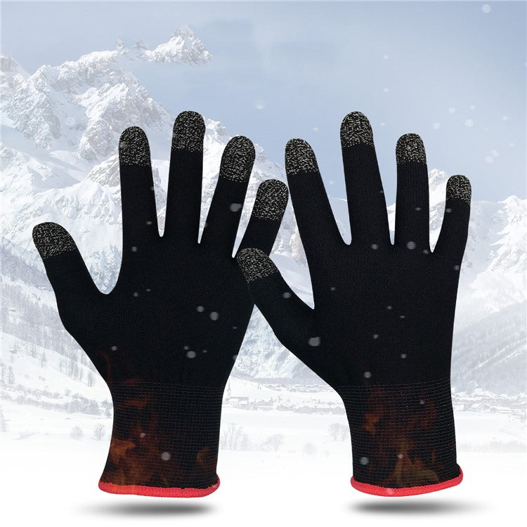 A Pair of Touch Screen Warmth Gloves Outdoor Non-slip Non-sweat Gloves