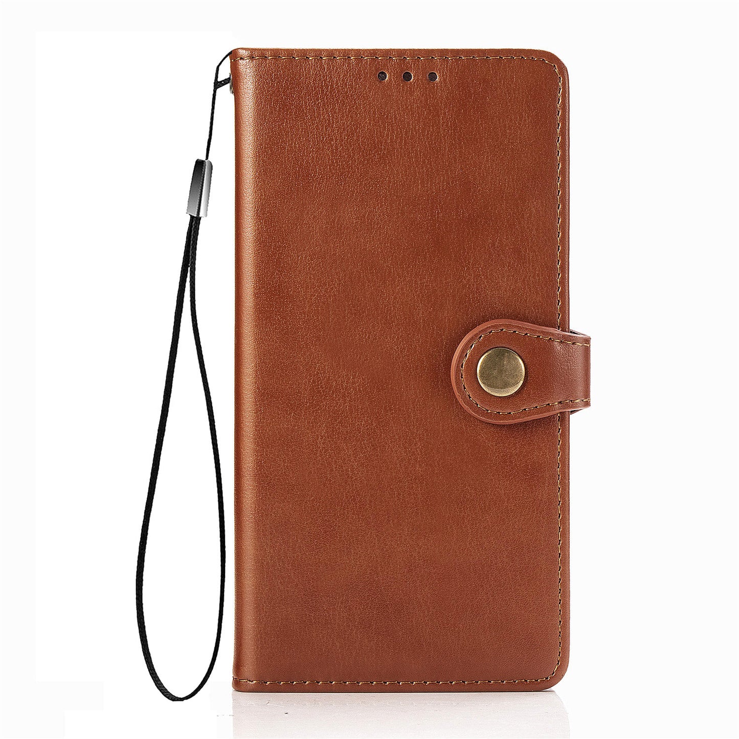 Solid Color Wallet Stand Leather Phone Shell for Samsung Galaxy S20 FE 4G/FE 5G/S20 Lite/S20 FE 2022 - Light Brown