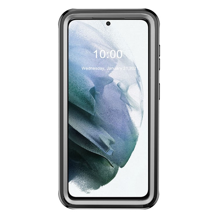 Full-body Protection Hard PC Case Shell Built-in PET Screen Protector for Samsung Galaxy S21 4G/5G