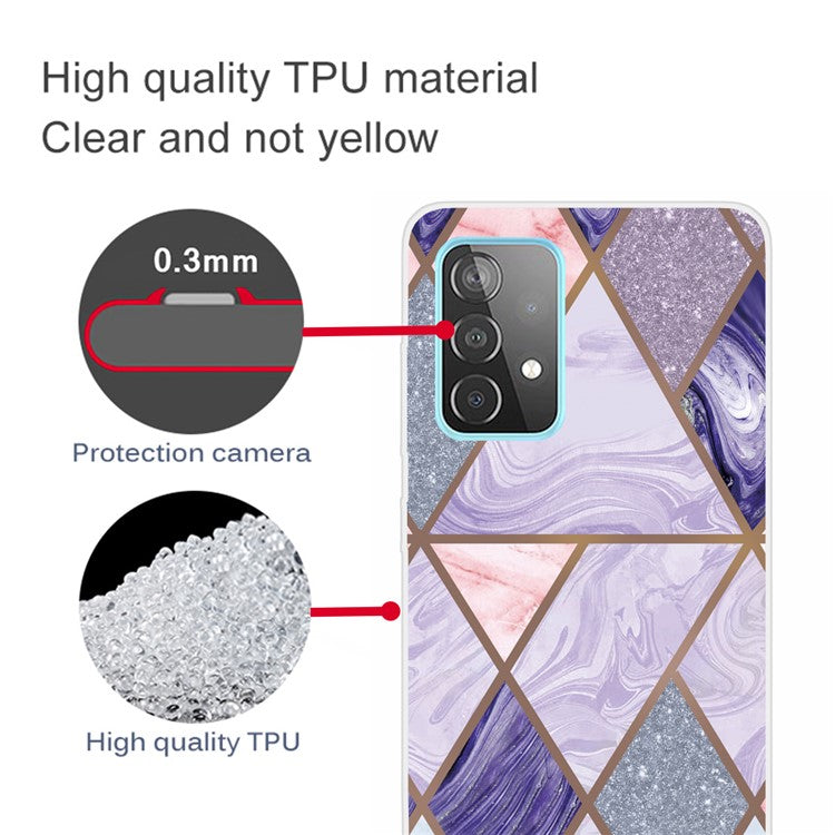 Marble Pattern Drop-proof TPU Phone Case Back Cover for Samsung Galaxy A32 4G (EU Version) - Style G