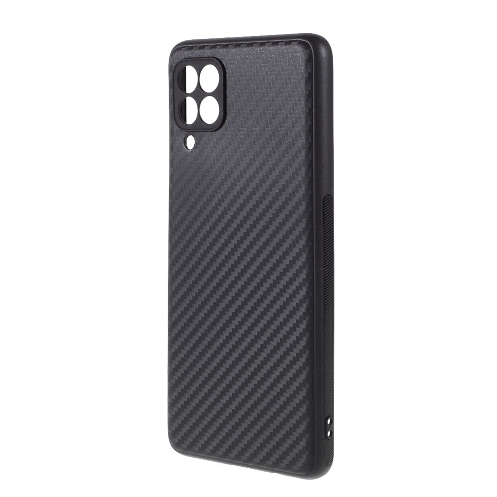 Carbon Fiber Texture TPU Mobile Phone Back Case Cover for Samsung Galaxy M62 / F62