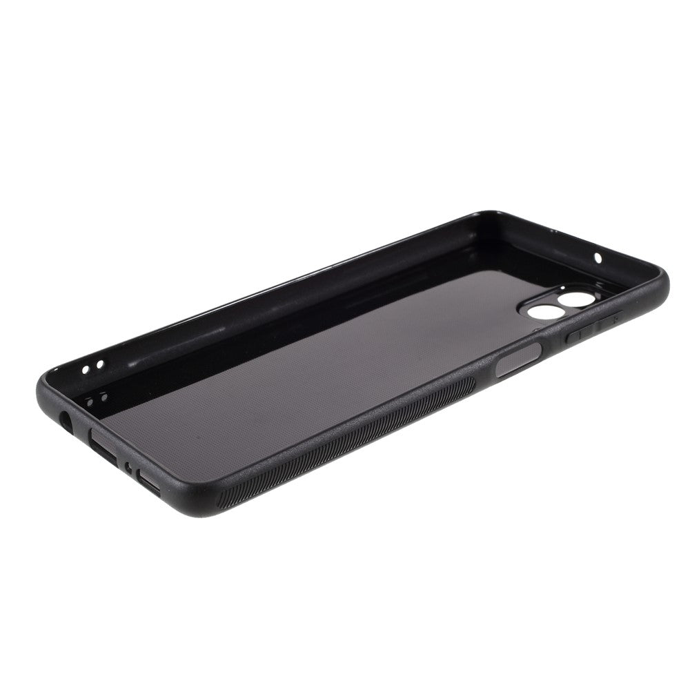 Carbon Fiber Texture TPU Mobile Phone Back Case Cover for Samsung Galaxy M62 / F62