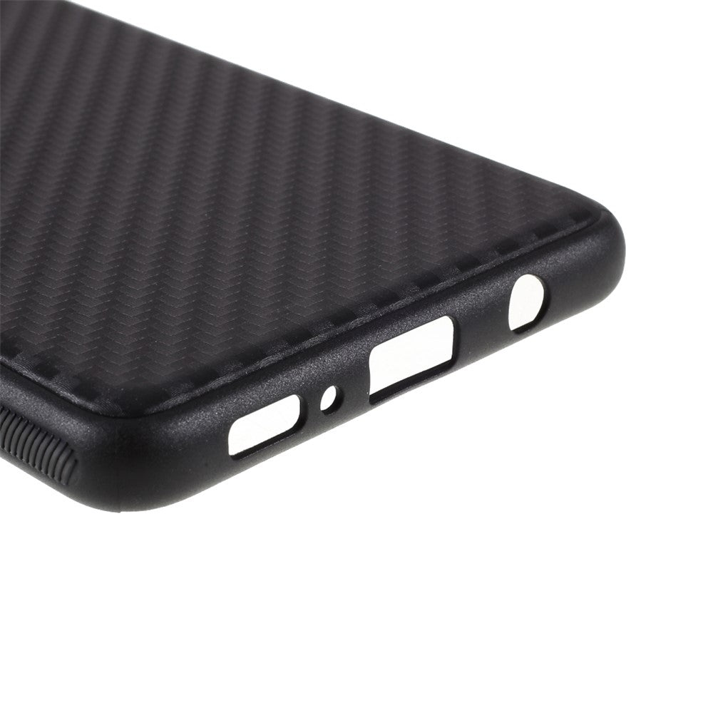 Carbon Fiber Texture TPU Mobile Phone Back Case Cover for Samsung Galaxy M62 / F62