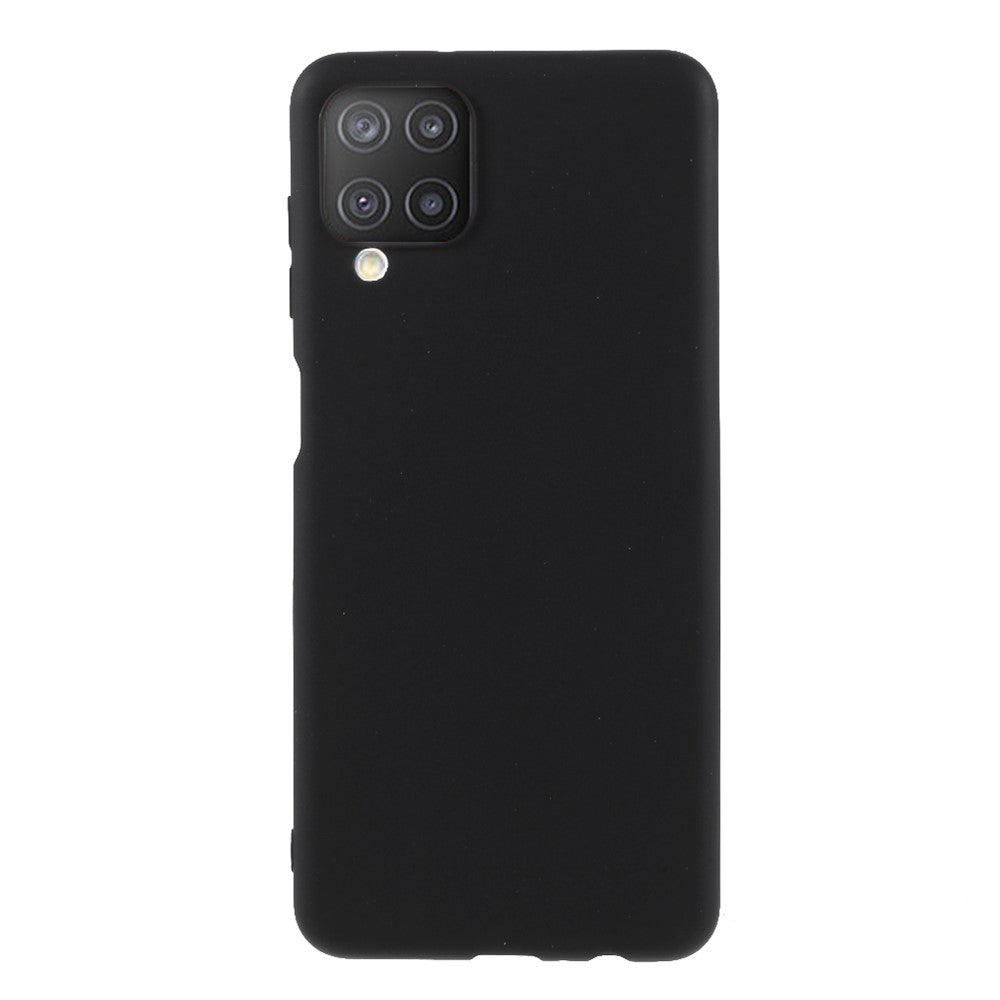 Double-Sided Matte TPU Phone Protective Case Cover Shell for Samsung Galaxy M12 - Black