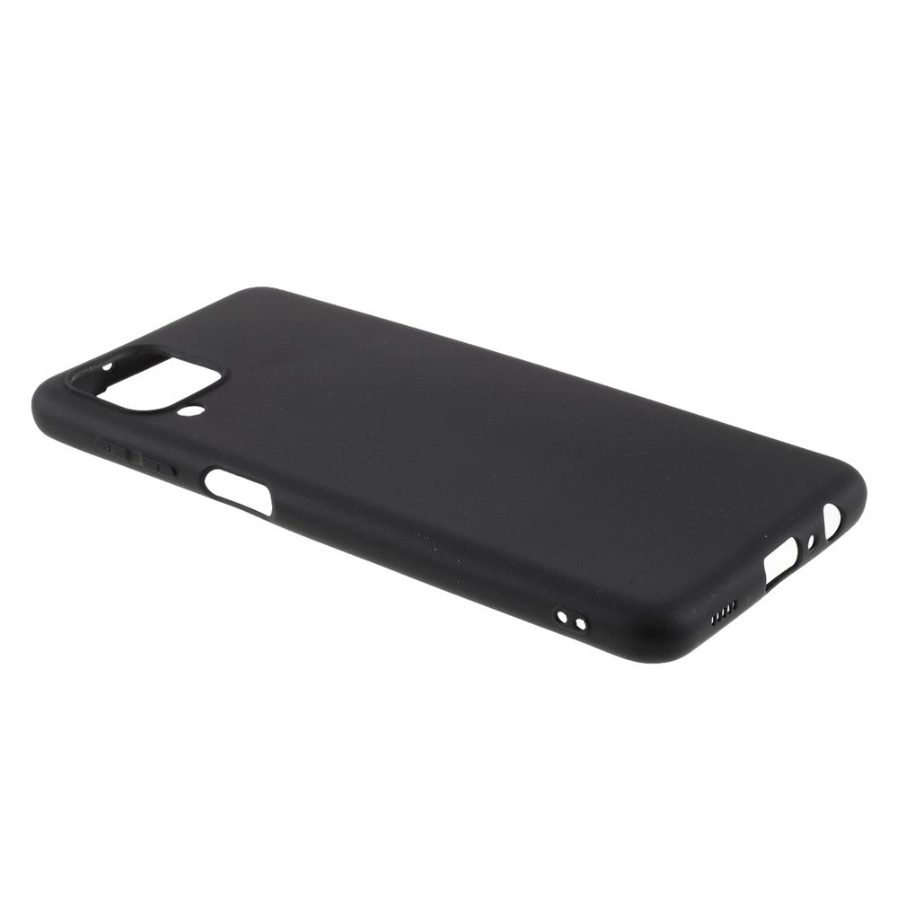 Double-Sided Matte TPU Phone Protective Case Cover Shell for Samsung Galaxy M12 - Black