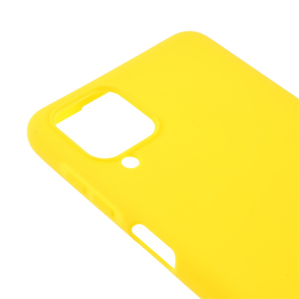 Double-Sided Matte TPU Phone Protective Case Cover Shell for Samsung Galaxy M12 - Yellow