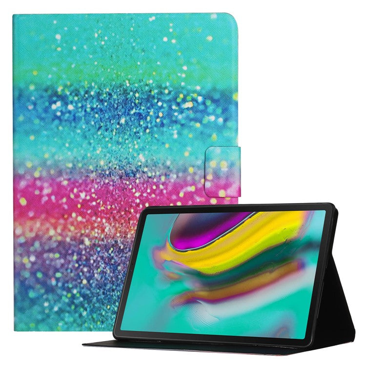 Pattern Printing Foldable Stand Leather Protection Tablet Case for Samsung Galaxy Tab A7 Lite 8.7-inch T220 / T225 - Shiny Powders
