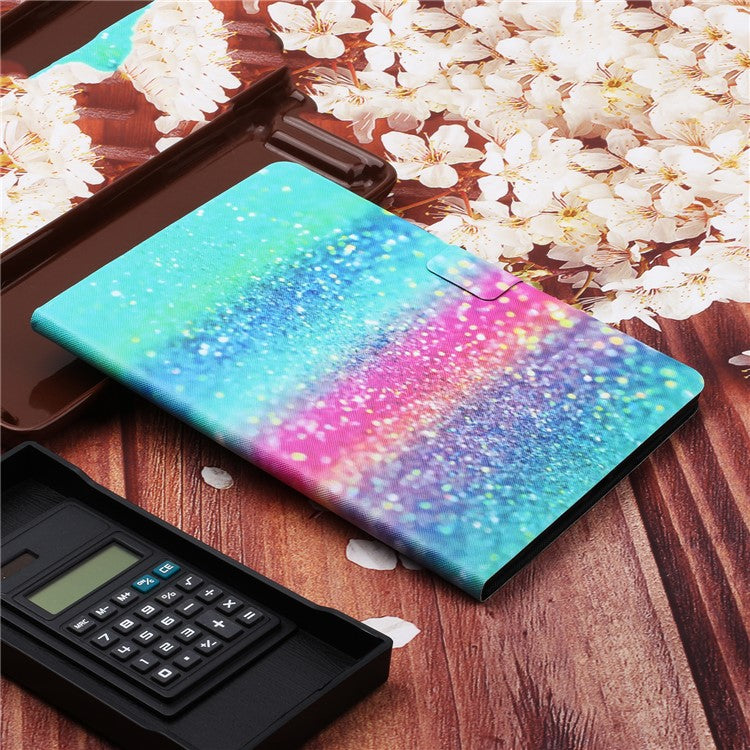 Pattern Printing Foldable Stand Leather Protection Tablet Case for Samsung Galaxy Tab A7 Lite 8.7-inch T220 / T225 - Shiny Powders