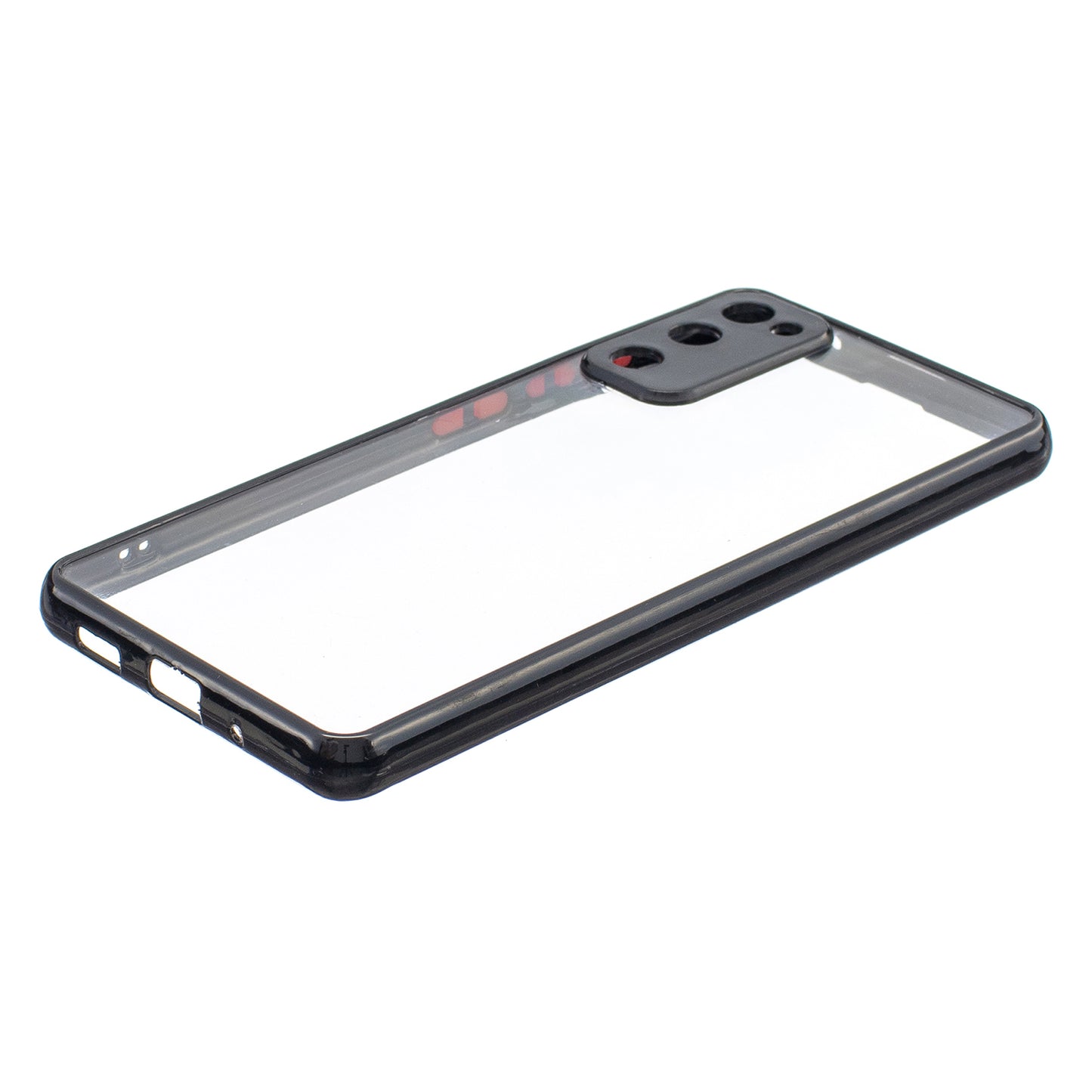 Thickened TPU Frame + High Transparency Acrylic Back Panel Phone Shell for Samsung Galaxy S20 FE 2022/S20 FE 4G/S20 FE 5G/S20 Lite - Black