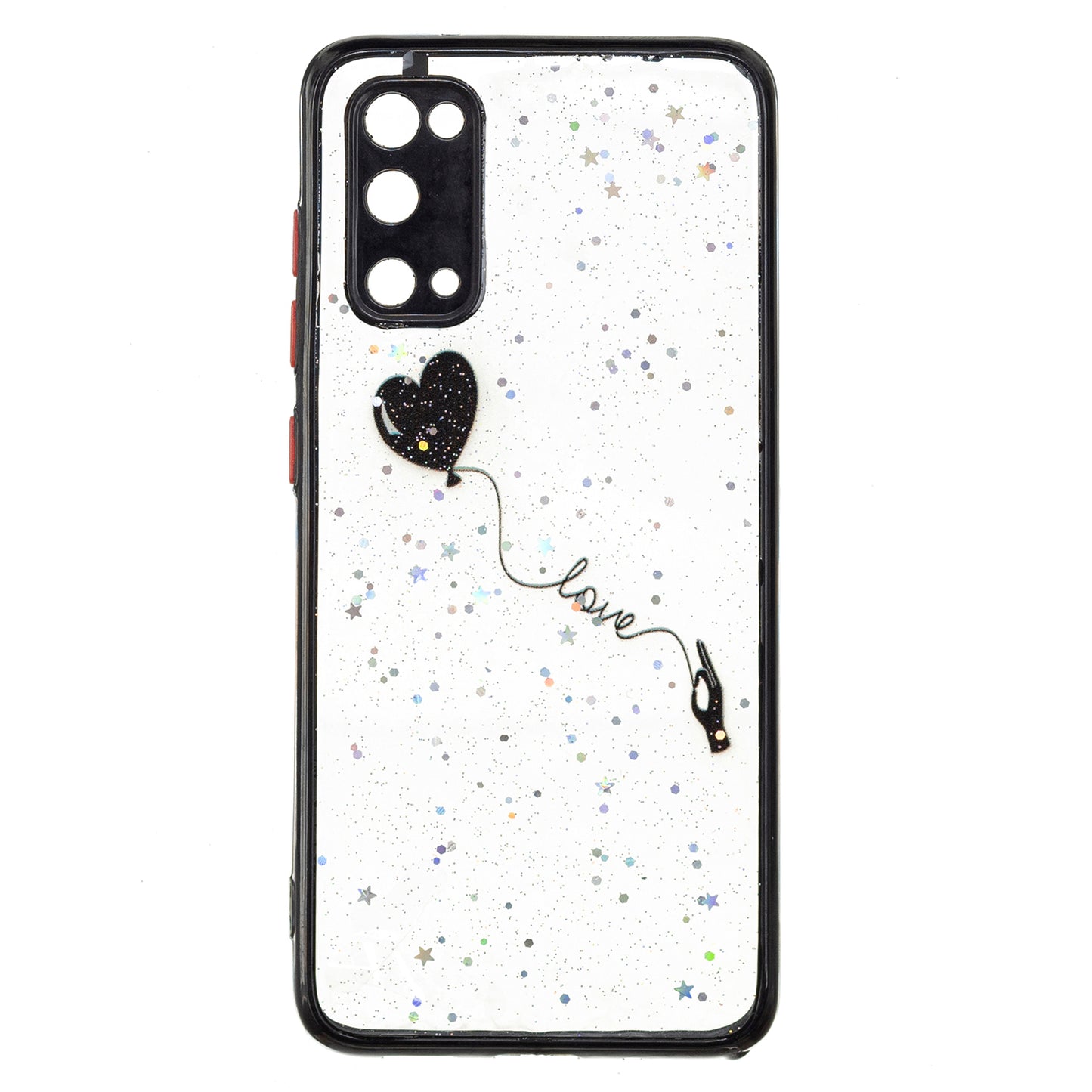 High Impact Pattern Printing Precise Cutout Dual Layer Hard Acrylic Back + Soft TPU Case for Samsung Galaxy S20 4G/S20 5G - Love Heart