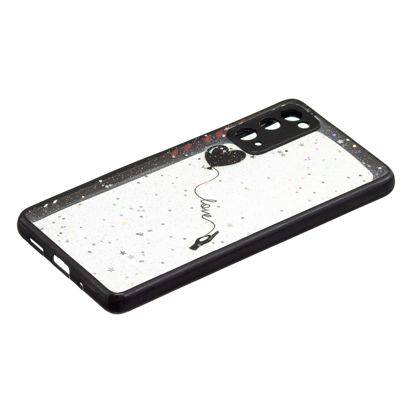 Full Body Protective Hybrid Dual Layer TPU + Acrylic Back Case Cover for Samsung Galaxy S20 FE 2022/S20 FE 4G/S20 FE 5G/S20 Lite - Love Heart