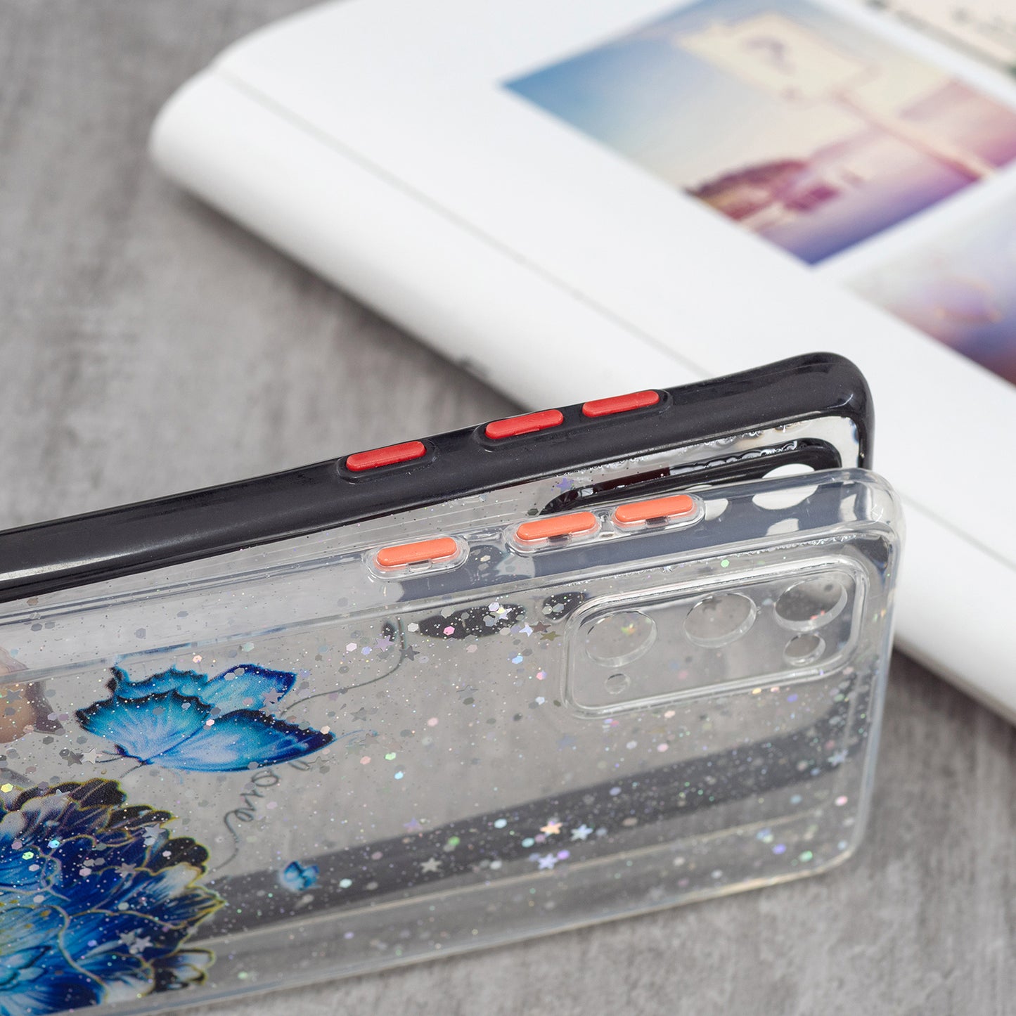 Full Body Protective Hybrid Dual Layer TPU + Acrylic Back Case Cover for Samsung Galaxy S20 FE 2022/S20 FE 4G/S20 FE 5G/S20 Lite - Love Heart