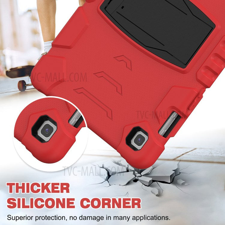 King Kong Series Hybrid Shockproof Tablet Case with Kickstand for Samsung Galaxy Tab S5e SM-T720 / SM-T725 - Red/Black