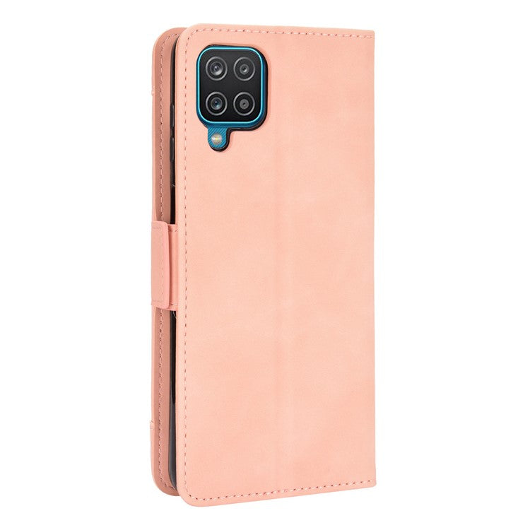 Wallet Design Phone Cover Stand Case with Multiple Card Slots for Samsung Galaxy M32 (Global Version) - Rose Gold