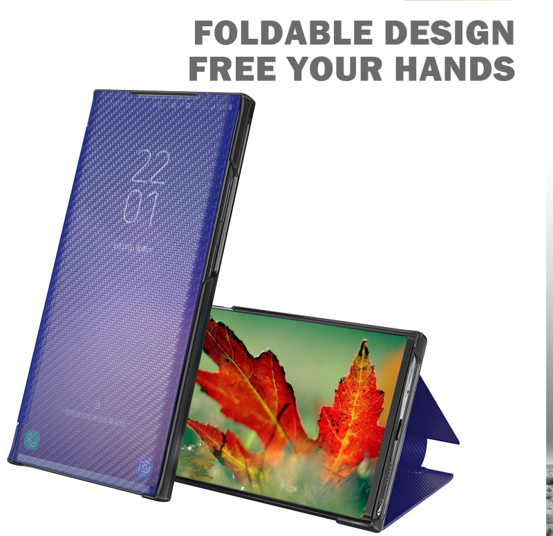 Multi-Color Anti-Fingerprint Folio Flip Carbon Fiber Hard PC Kickstand Case for Samsung Galaxy S20 FE 2022/S20 FE 4G/S20 FE 5G/S20 Lite - Yellow