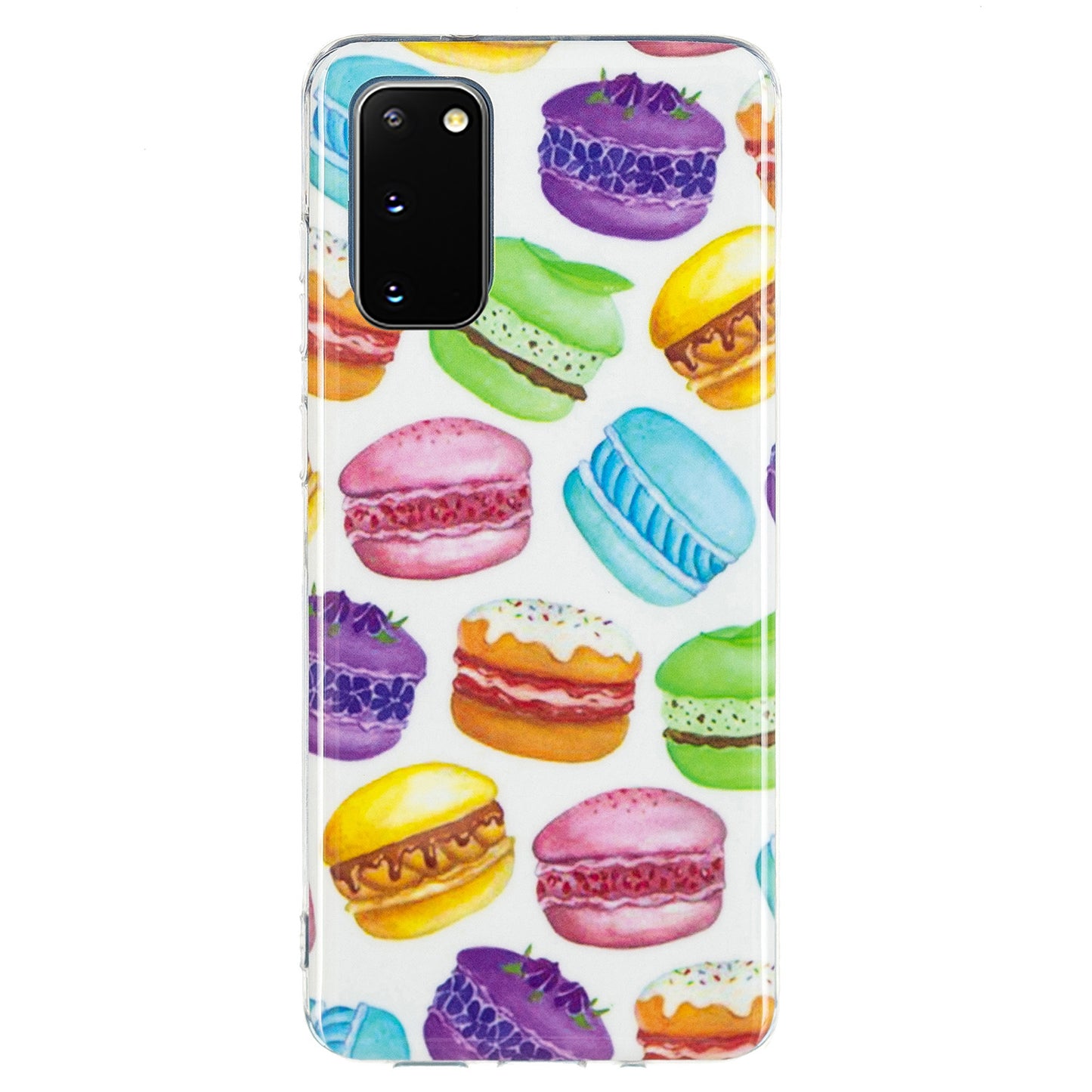 Glow in The Dark Noctilucent Shockproof Lightweight Soft TPU Cover Cell Phone Case for Samsung Galaxy S20 4G/S20 5G - Hamburg