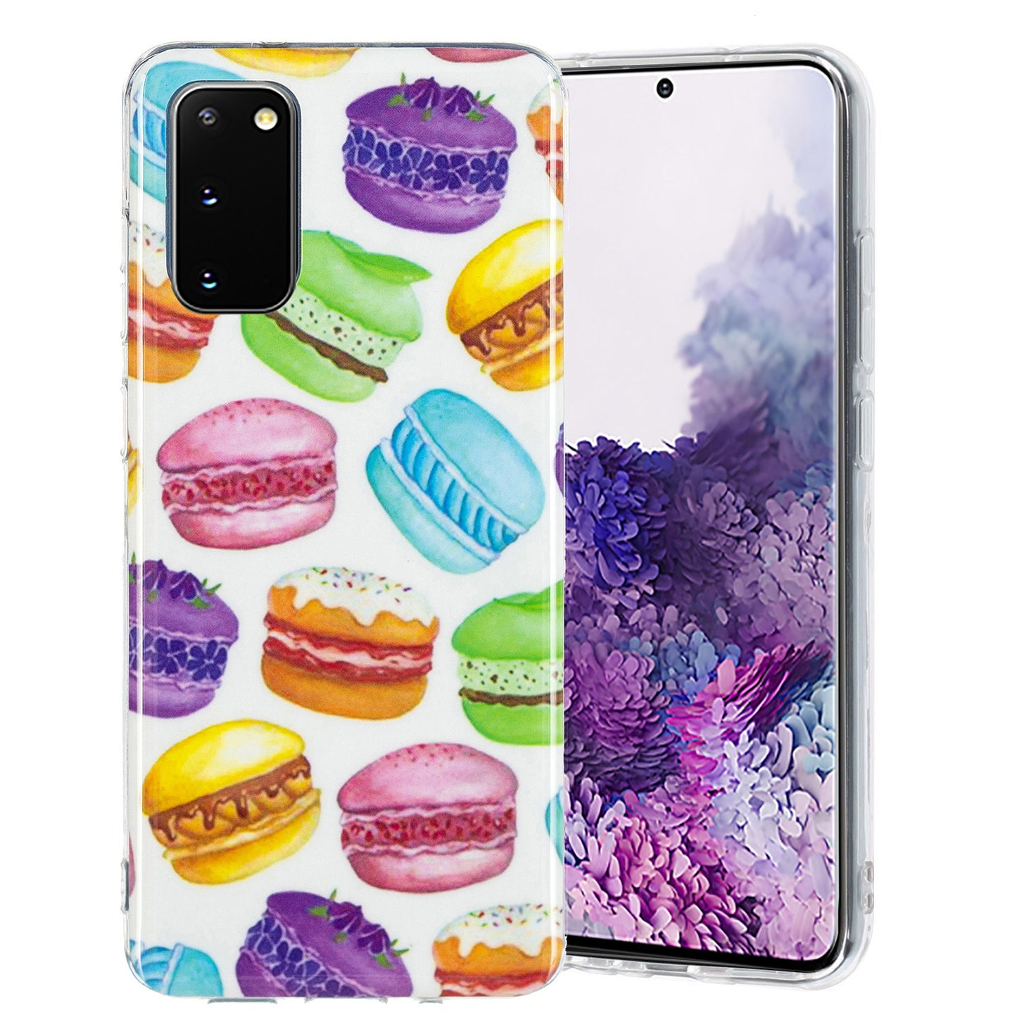 Glow in The Dark Noctilucent Shockproof Lightweight Soft TPU Cover Cell Phone Case for Samsung Galaxy S20 4G/S20 5G - Hamburg