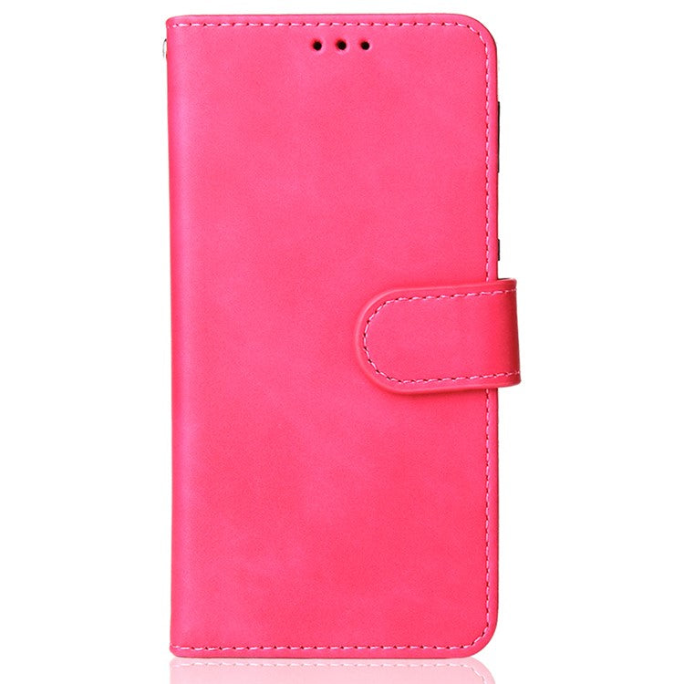 Skin-Touch PU Leather Flip Folio Cover with Stand for Samsung Galaxy A03s (166.5 X 75.98 X 9.14mm) - Rose