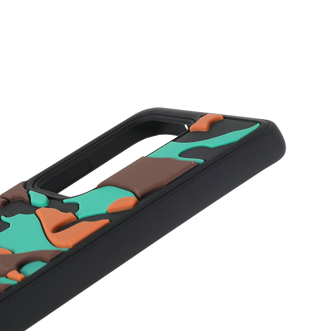 For Samsung Galaxy S20 Ultra Soft Phone Shell Stylish Rugged Camouflage Pattern Anti-fall TPU Phone Cover Case - Orange