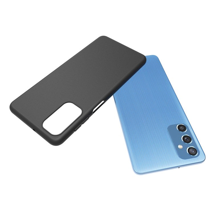 10Pcs/Pack Double-sided Matte Finish Flexible TPU Protective Phone Back Cover Case for Samsung Galaxy M52 5G - Black