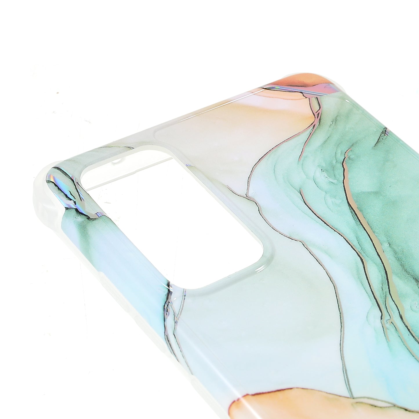 Laser Marble IMD TPU + PC Fall Protection Mobile Phone Case Cover for Samsung Galaxy S20 FE 2022/S20 FE/S20 FE 5G/S20 Lite - CF5