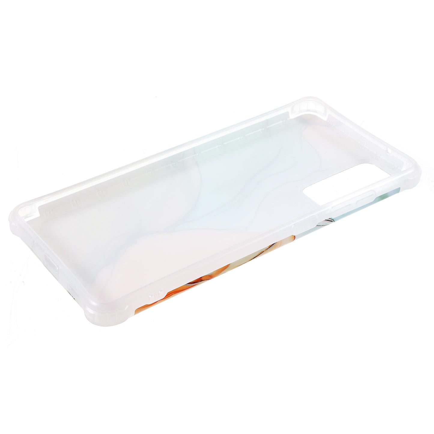 Laser Marble IMD TPU + PC Fall Protection Mobile Phone Case Cover for Samsung Galaxy S20 FE 2022/S20 FE/S20 FE 5G/S20 Lite - CF5